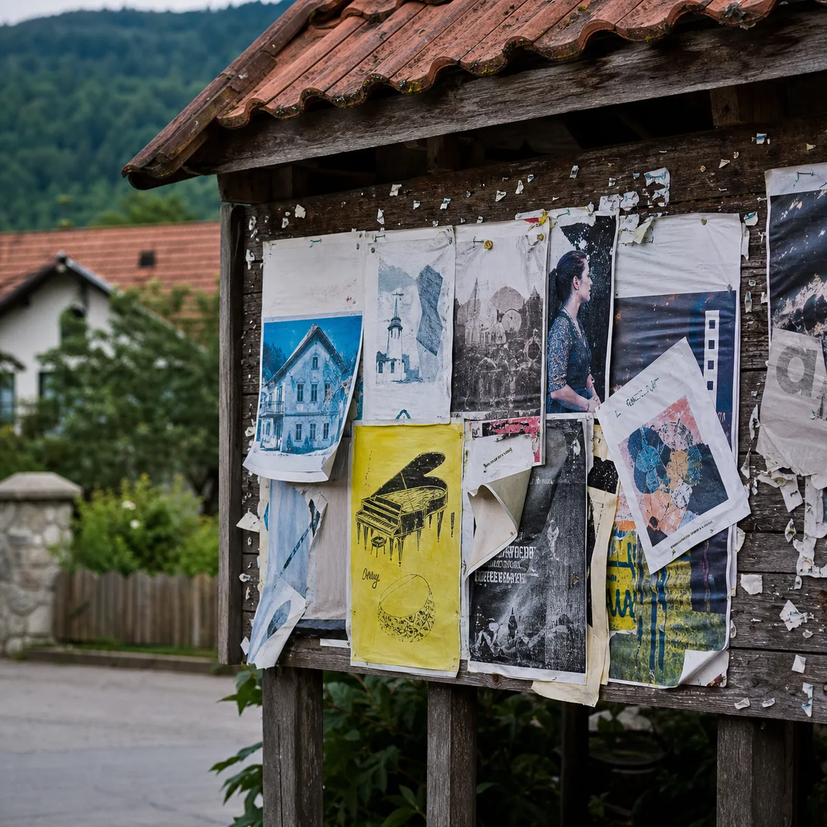 Plakatno mesto v okolici — Begunje