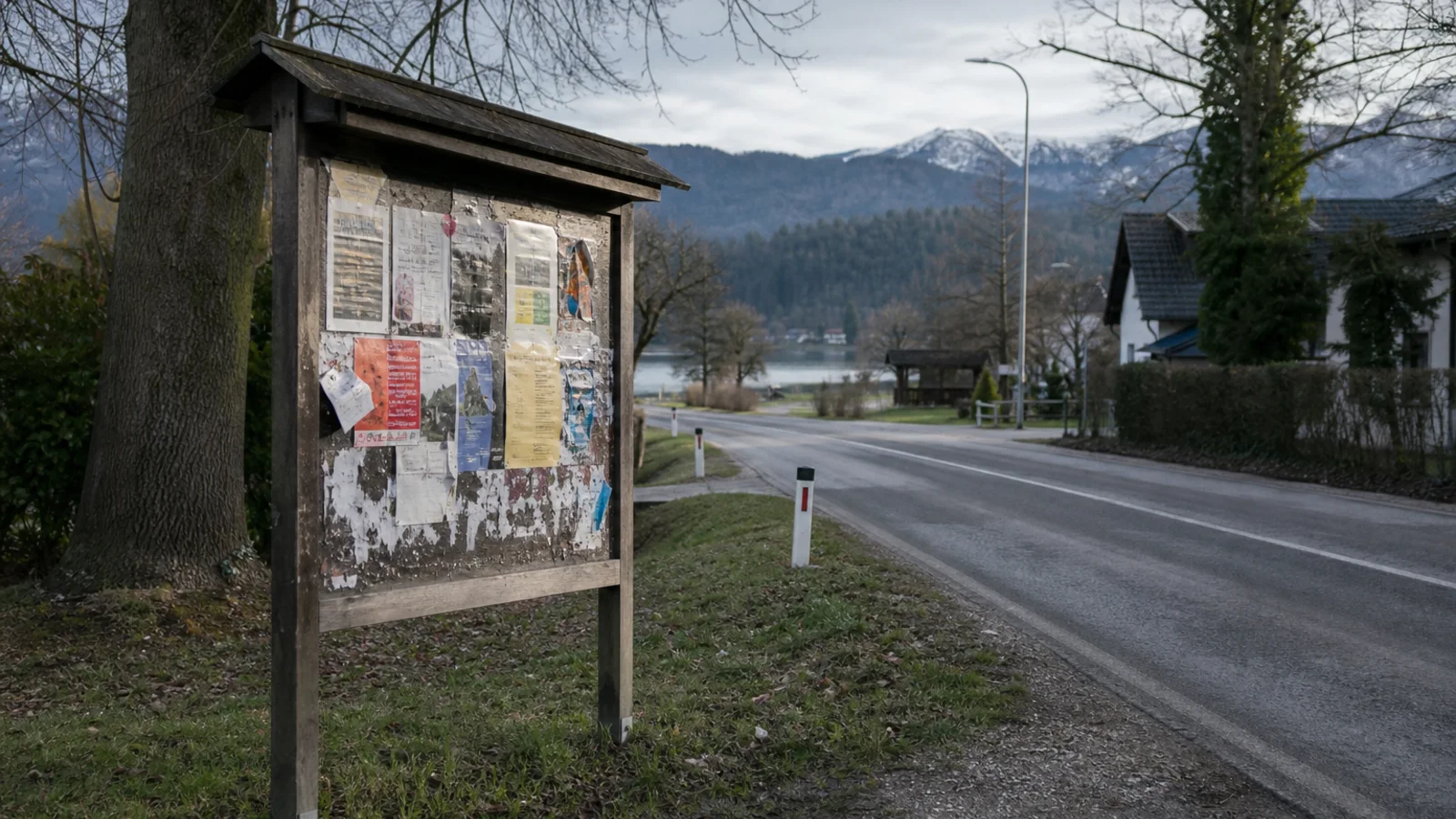 Plakatno mesto v kraju Bled