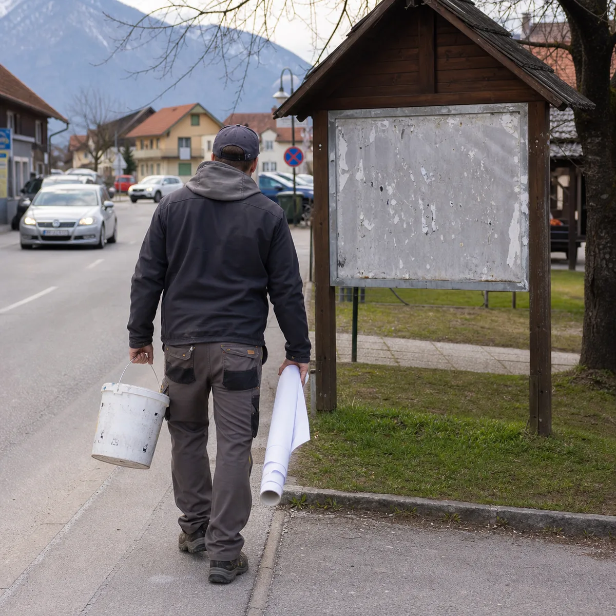 Plakatno mesto v okolici — Lesce